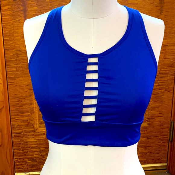 Victoria Sport Other - Victoria’s Secret Victoria Sport | Blue Braided Middle Support Racerback Bra